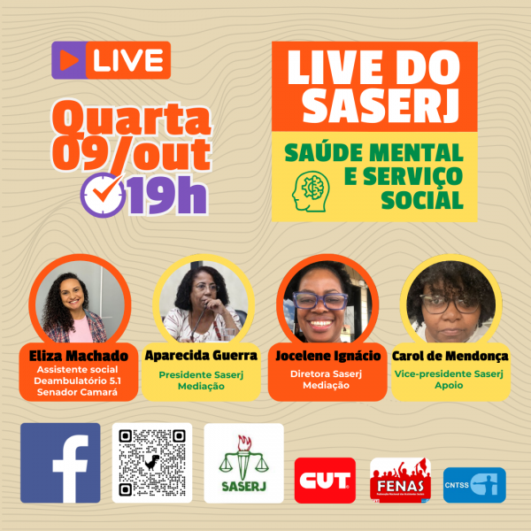 Live do Saserj: Saúde Mental e Serviço Social